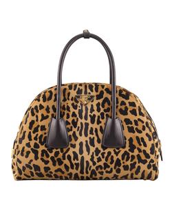 Haircalf bag with animal print