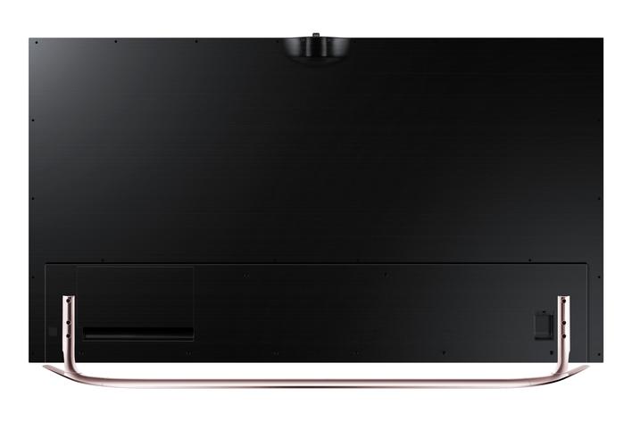 Super-slim TV in copper colored frame