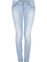 Lyseblå tætsiddende jeans